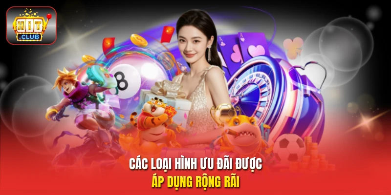 Các loại hình ưu đãi được áp dụng rộng rãi